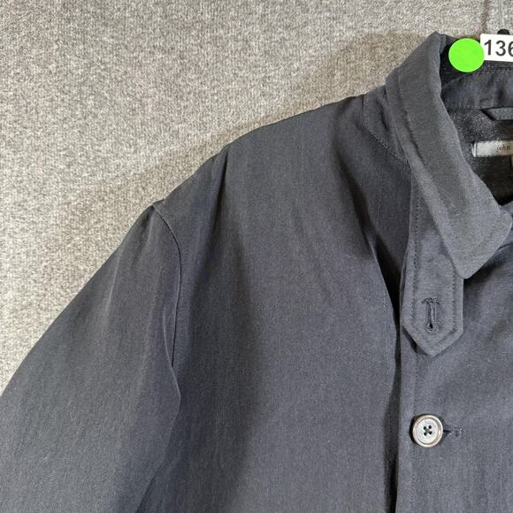 John Varvatos Jacket Mens Large EU 50 Black Double Breasted Peacoat Throat Latch - Picture 7 of 13